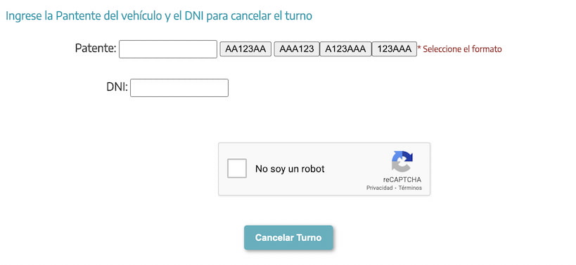 anular turno vtv